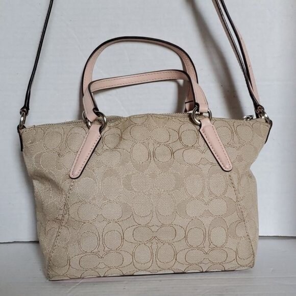 Coach Mini Kelsey Satchel Signature Jacquard Crossbody Shoulder WOMEN'S WOMAN'S - Picture 5 of 16
